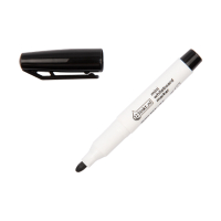 123inkt mini whiteboard marker zwart (1 mm rond) 4-366001C 390566
