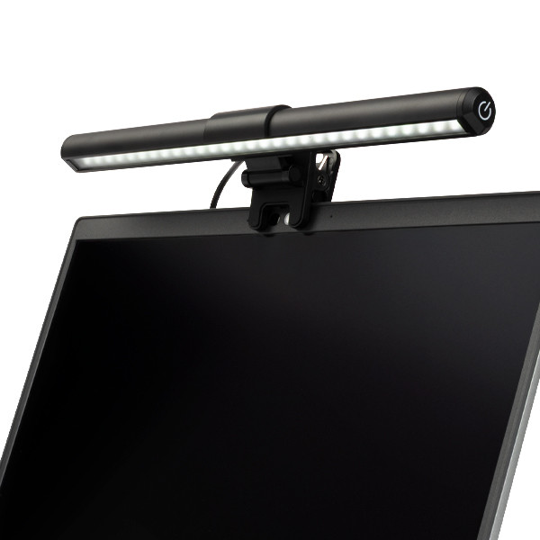 123inkt monitorlamp voor de laptop met klem zwart (31 cm)  390032 - 5
