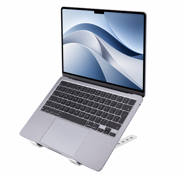 123inkt opvouwbare aluminium laptopstandaard (10-17 inch) 371701 - 1