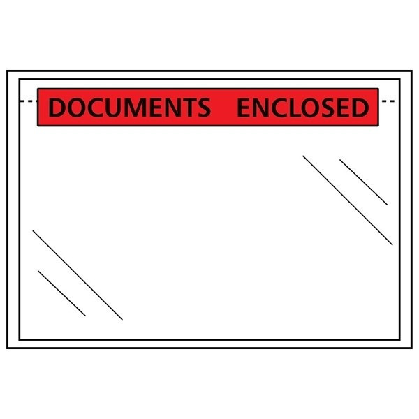 123inkt paklijst envelop documents enclosed 225 x 165 mm - A5 zelfklevend (100 stuks) 300771 - 3