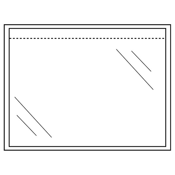 123inkt paklijst envelop onbedrukt 165 x 122 mm - A6 zelfklevend (1000 stuks) 310100C 300779 - 1