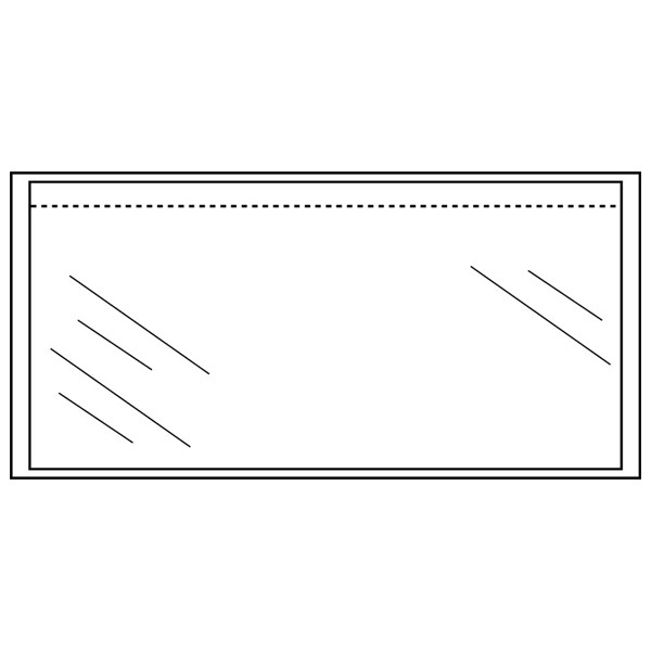 123inkt paklijst envelop onbedrukt 225 x 122 mm - DL zelfklevend (1000 stuks) 310300C 300780 - 1