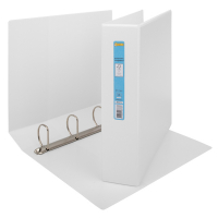 123inkt panorama ringband met 4 D-ringen 50 mm wit FSC® Mix 70% 301072