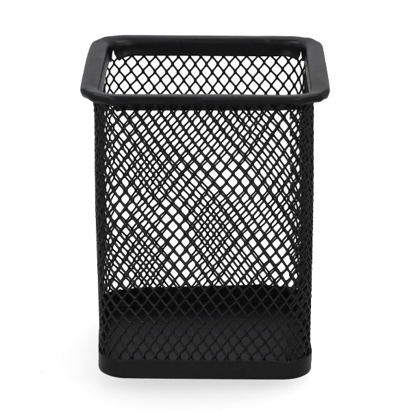 123inkt pennenhouder vierkant mesh zwart 303084 - 1