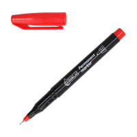 123inkt permanent marker rood ultra fine (0,3 mm rond) 302959