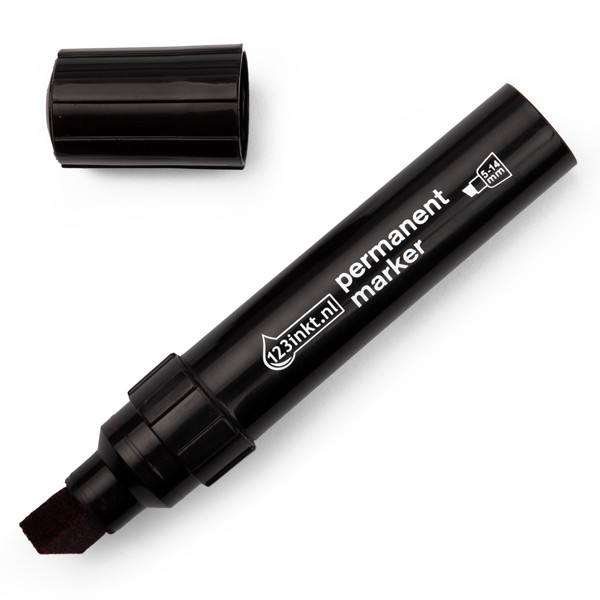 123inkt permanent marker zwart (5 - 14 mm beitel) 4-850001C 300837 - 1