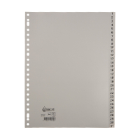 123inkt plastic indexen A4 grijs met 31 tabs (23-gaats) G431CMC 301536