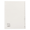 123inkt plastic indexen A4 wit met 20 tabs A-Z (23-gaats) 100144C 300523