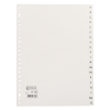 123inkt plastic tabbladen A4 wit met 20 tabs A-Z (23-gaats)