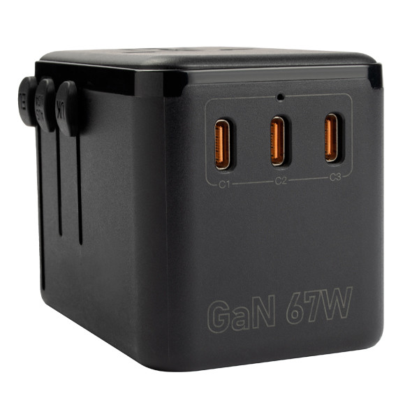 123inkt reisadapter/oplader 67W met 1 USB A + 3 USB-C  390045 - 5