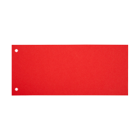 123inkt scheidingsstrook 105 x 240 mm rood (100 stuks)  301750