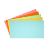 123inkt scheidingsstrook 120 x 225 mm assorti (500 stuks)