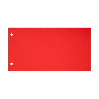 123inkt scheidingsstrook 120 x 225 mm rood (100 stuks)  301758