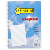 123inkt schrijfblok A4 gelinieerd 70 grams 100 vel met spiraal K-5504-SPC 300289 - 1