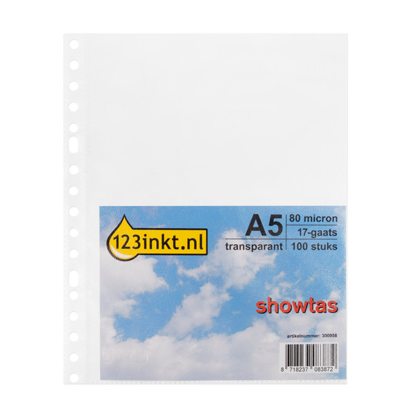 123inkt showtas A5 17-gaats 80 micron (100 stuks) K-15025C 300958 - 1