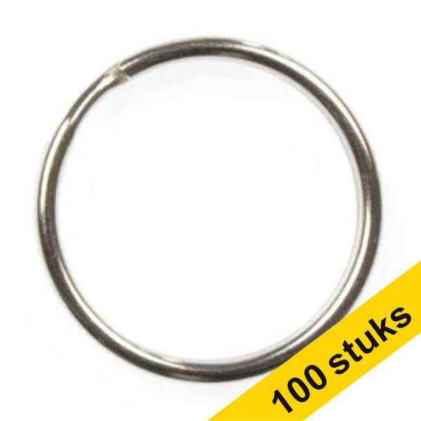 123inkt sleutelringen metaal 25 mm (100 stuks) 303251 - 1