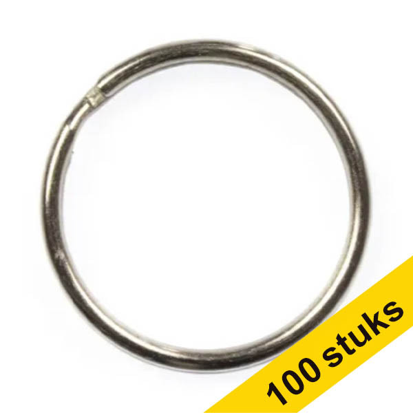123inkt sleutelringen metaal 30 mm (100 stuks) 303253 - 1