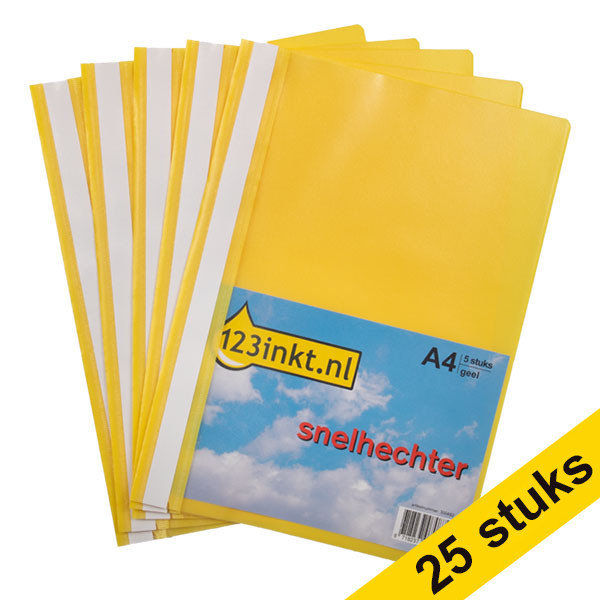 123inkt snelhechter geel A4 (25 stuks) K-22038C 300549 - 1