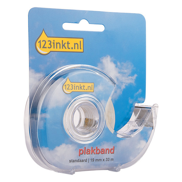 123inkt standaard plakband 19 mm x 33 m + dispenser 3M65792C 57284-00001-01C 300426 - 