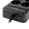123inkt stekkerdoos met 6 stopcontacten en 4 USB zwart (2 meter) TP-FS4U6E-C 390030 - 4