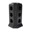 123inkt stekkerdoos toren met 12 stopcontacten en 5 USB zwart (2 meter) TP-VA5U12E-PD 390027 - 2