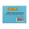 123inkt systeemkaart gelinieerd 105 x 75 mm (100 stuks) 13800BC K-6109C 301416 - 1