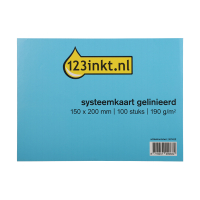 123inkt systeemkaart gelinieerd 150 x 200 mm (100 stuks) K-6106C 301422