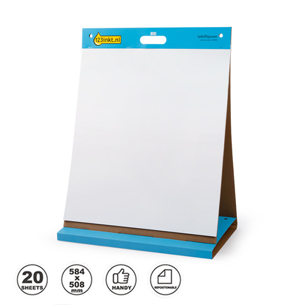 Aap Grens Gespecificeerd 3M Post-it tafelflipover blanco 50,8 x 58,4 cm (20 vel) 3M 123inkt.nl