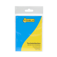 123inkt textieletiketten 45 x 12 mm wit (36 etiketten) 302928