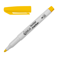 123inkt textielmarker geel (1 - 3 mm rond) 300846