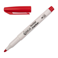 123inkt textielmarker rood (1 - 3 mm rond) 1047002C 33303 300842