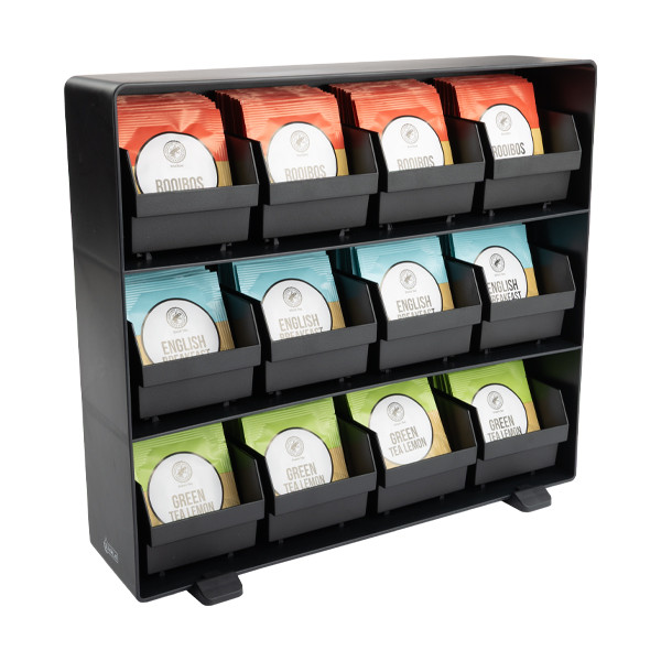 123inkt thee organizer zwart (12 compartimenten) 302561 - 3