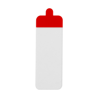 123inkt transparante dubbelzijdige stickers met oortje 0,4 x 18 x 50 mm 302544