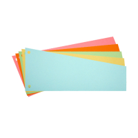 123inkt trapezium scheidingsstrook 240 x 105 / 60 mm assorti (500 stuks)  302108