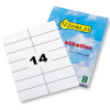 123inkt universele etiketten A4 105 x 42,4 mm wit (350 etiketten) FSC® Mix Credit 060220 - 1