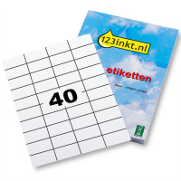 123inkt universele etiketten A4 52,5 x 29,7 mm wit (40.000 etiketten) FSC® Mix Credit 3651C 060328