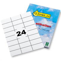 123inkt universele etiketten A4 70 x 37 mm wit (600 etiketten) FSC® Mix Credit 4390C 060232