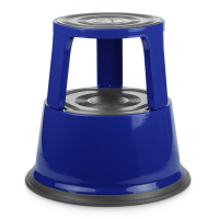 123inkt verrijdbare opstapkruk metaal blauw 300412