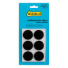 123inkt vloerglijders rond zwart 28 mm (12 stuks)