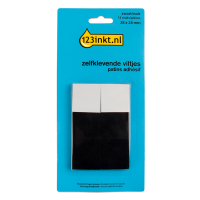 123inkt vloerglijders vierkant zwart 28 mm (12 stuks) 301009