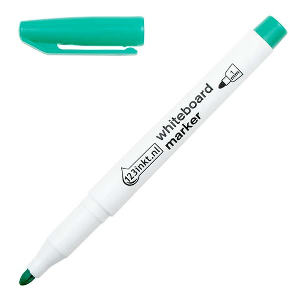 123inkt whiteboard marker groen (1 mm rond) 300887 - 1