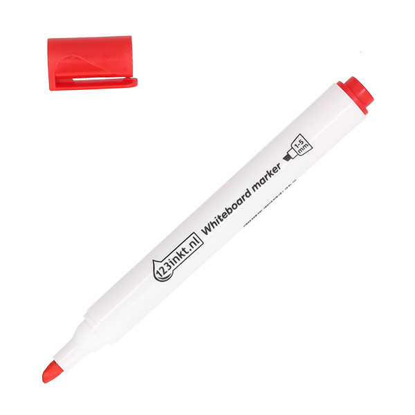 123inkt whiteboard marker rood (1 - 5 mm beitel) 302968 - 1