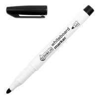 123inkt whiteboard marker zwart (1 mm rond)