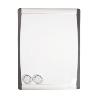 123inkt whiteboard met gewelfde lijst 28 x 21,5 cm wit