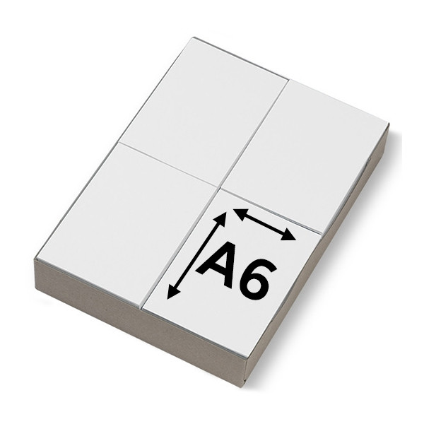 123inkt wit receptpapier 80 grams A6 300616 - 1