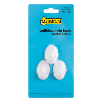 123inkt zelfklevende haak wit 1 kg (3 stuks) 301004