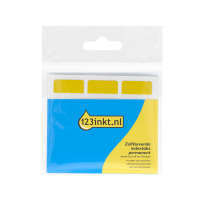 123inkt zelfklevende indextabs permanent assorti 22 x 25 mm (54 stuks) 302927