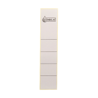 123inkt zelfklevende rugetiketten smal 39 x 191 grijs (10 stuks) 16430085C 301659