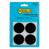 123inkt zelfklevende viltjes rond zwart 38 mm (4 stuks)  301011