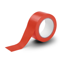 123inkt zelfklevende vloermarkeringstape rood 50 mm x 33 m